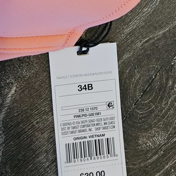 NWT Shade and Shore Bikini Top 34B - Picture 4 of 4